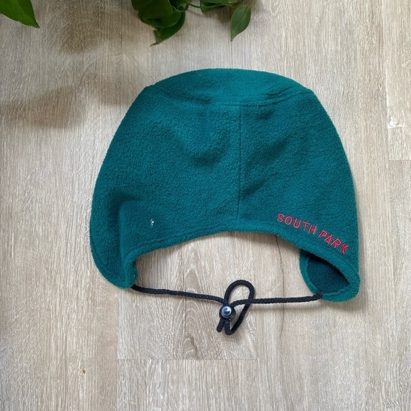 Vintage 1998 Green Fleece with Toggle South Park Kenny Trapper Beanie Hat RARE - Picture 3 of 6